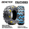 Set of 4 DEMETER ATV UTV All-terrain Tires 25×8-12 Front & 25×10-12 Rear