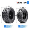 Set of 4 DEMETER ATV UTV All-terrain Tires 25×8-12 Front & 25×10-12 Rear